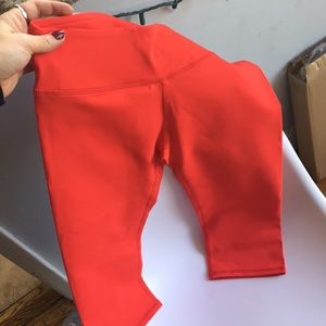 Fabletics red cabri leggings